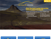 Tablet Screenshot of carrentaliceland.com
